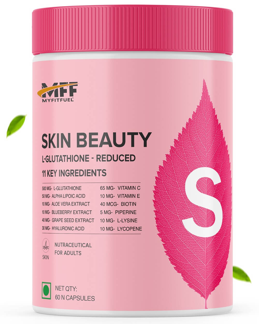 Buy Skin Beauty L-Glutathione + Lycopene, Vitamin C & E, Hyaluronic Acid, Biotin (500mg) in India MyFitFuel Buy Skin Beauty L-Glutathione + Lycopene, Vitamin C & E, Hyaluronic Acid, Biotin (500mg) in India MyFitFuel