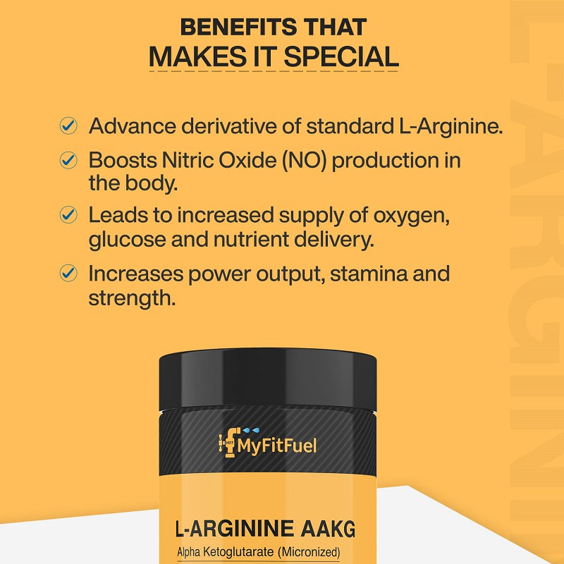 L Arginine AlphaKetoglutarate (AAKG) (2000 mg) Tablets MyFitFuel