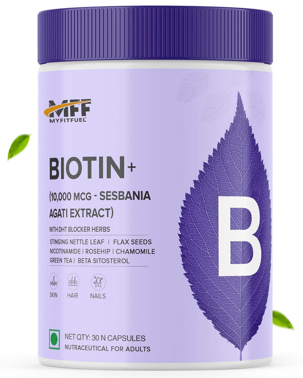 Biotin+ 10,000mcg Sesbania Agati + DHT Blocker Herbs