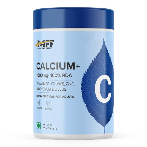 Calcium + Vitamin D3, K2 (MK7), Zinc, Magnesium & Cissus