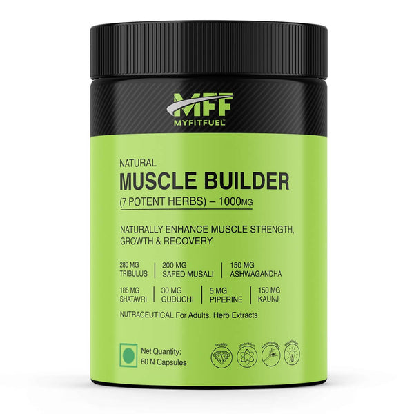 Natural Muscle Builder Herbs (7 Potent Herbs) 1000mg Capsules