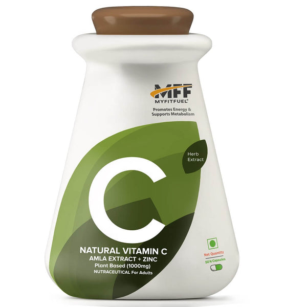 Natural Vitamin C with Zinc, Plant Based Amla Extract, (1000 mg)