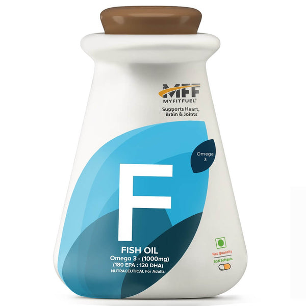 Omega 3 Fish Oil (Softgels) (180 EPA : 120 DHA), (1000mg), Burp Free, Pure Quality