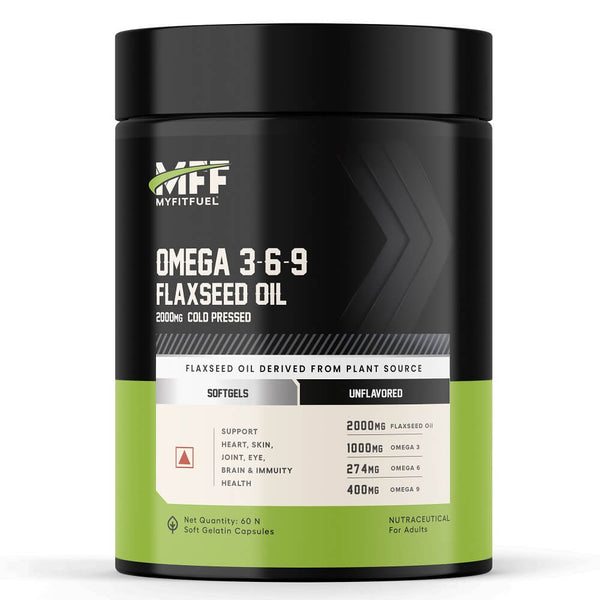 Omega 3-6-9 (Flax Seed Oil), 1000mg, (30 No) | Special Offer