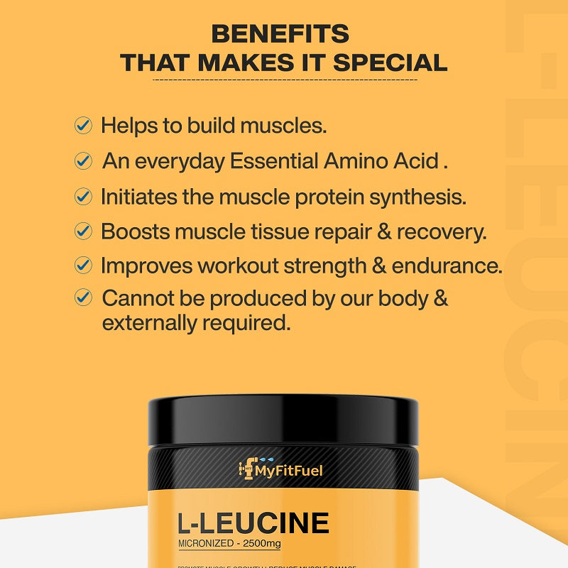 Buy Leucine Powder Supplement In India MyFitFuel.in