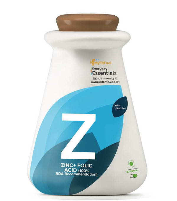 Zinc + Folic Acid (100% RDA Recommendation)